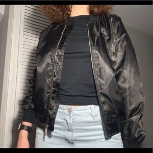 Black Bomber Jacket